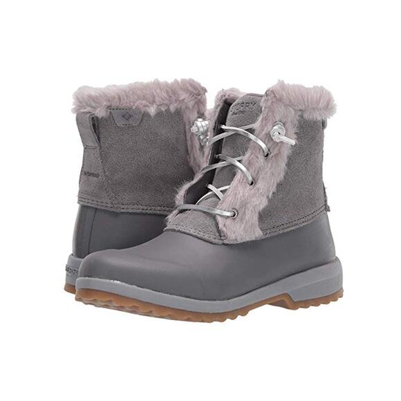 NWT Sperry Women’s Maritime Repel Suede Boots Grey Size 9.5 - Picture 1 of 4